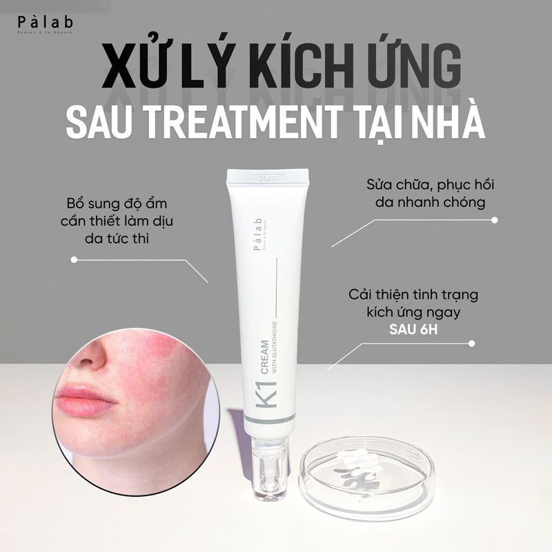 K1 PALAB - Kem dưỡng Vitamin K1 Phục Hồi Da Kích Ứng, Dãn Mạch, Da Sau Xâm Lấn