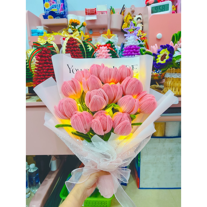 Hoa kẽm nhung bó sẵn