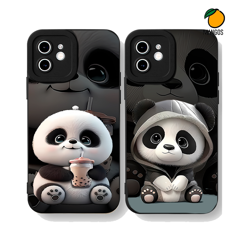 Ốp lưng iphone Panda 6 7 8 Plus X Xr XsM 11 12 13 14 15 ProMax MangoOvil OM4