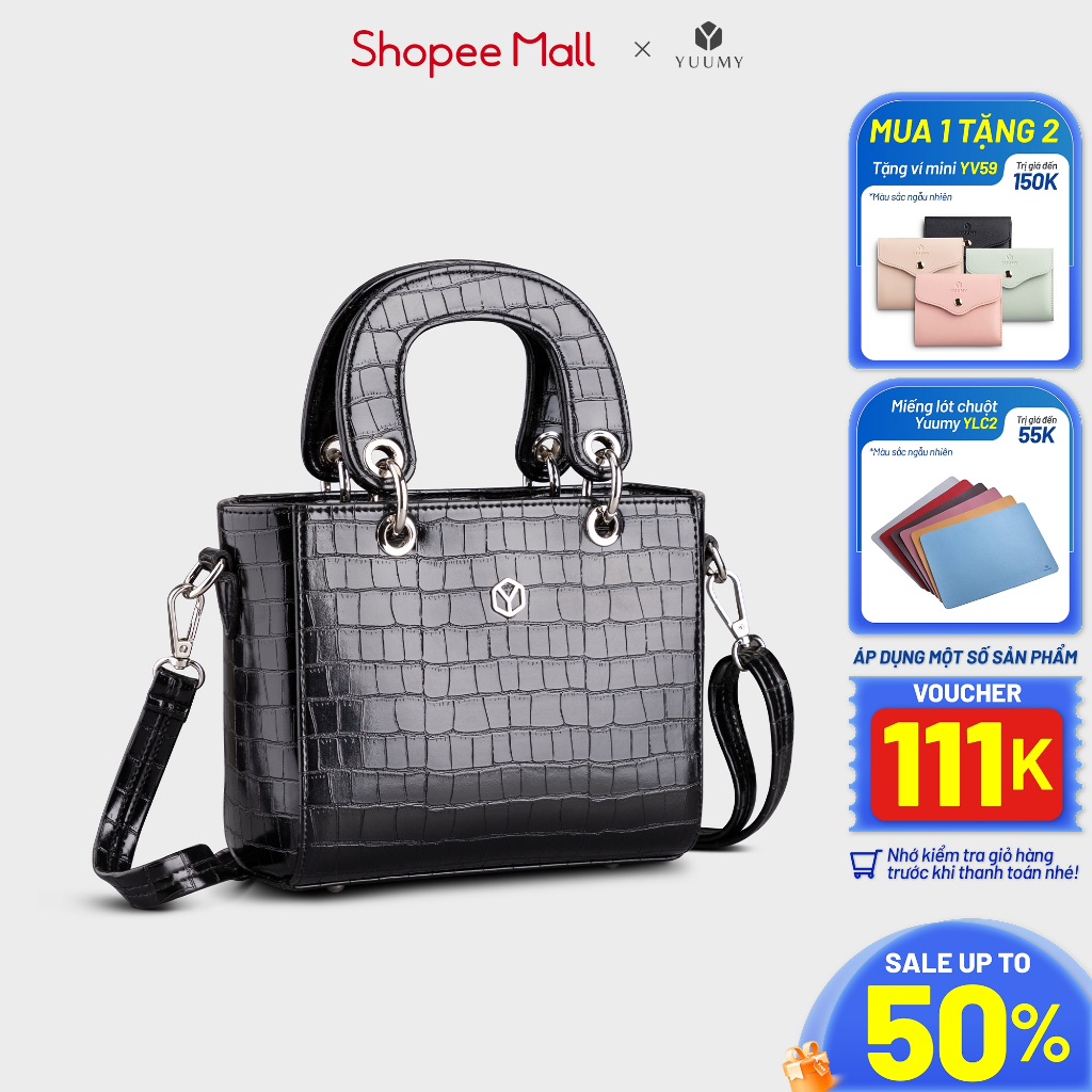 Túi xách nữ cầm tay vân da cá sấu lady Yuumy YTX31