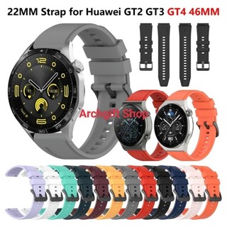 Dây đồng hồ silicon khoá đen dành cho Huawei Watch GT4 46mm