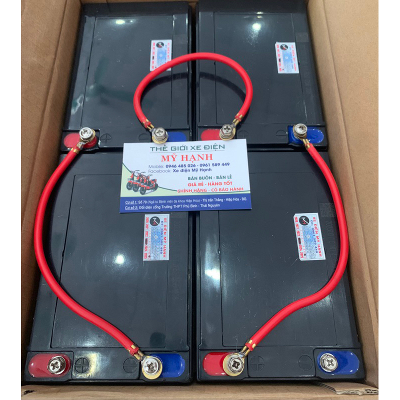 Bộ 4 bình Ắc Quy Xe Điện 12v-14ah