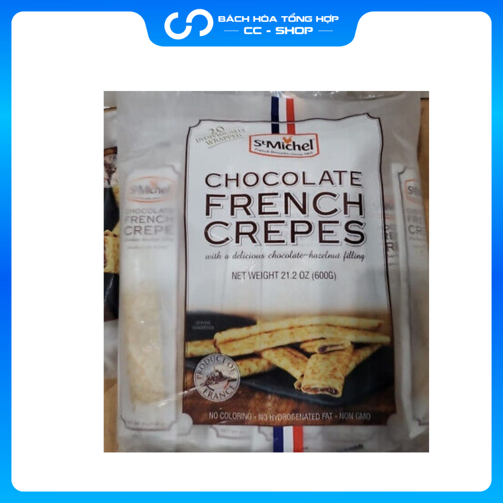 Bịch 20 Cái Bánh Cuộn Socola ST Michel Chocolates French Crepes  - Pháp