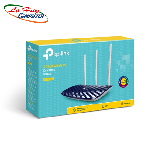 Bộ phát wifi TP-Link Archer C20 Wireless AC750 - Hàng Chính Hãng