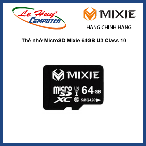 Thẻ nhớ MicroSD Mixie 64GB U3 Class 10