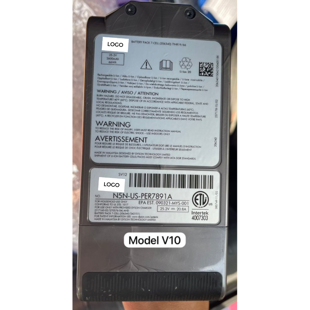 Chính Hãng - Pin máy hút bụi 𝘿𝙮𝙨𝙤𝙣 V10 SV12