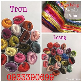 🌿🌺Chỉ thêu TƠ BÓNG 17-46 màu thêu tay truyền thống làng nghề
