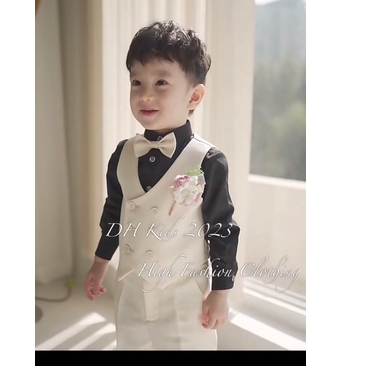 Sét công tử cho bé trai 10-30kg, bộ vest công tử cho bé trai mẫu hàn quốc