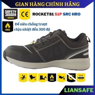 Giày bảo hộ lao động nam Safety Jogger Rocket S1P cao cấp - Giày công trình nam chống đinh