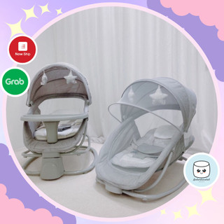 Nôi ru ngủ thư giãn kết hợp ghế ăn dặm và đọc sách Mastela 8113/8114 - Ghi sáng/Ghi Đậm