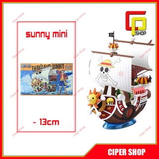 Mô hình thuyền Tàu Thousand Sunny mũ rơm luffy one piece mini 13cm