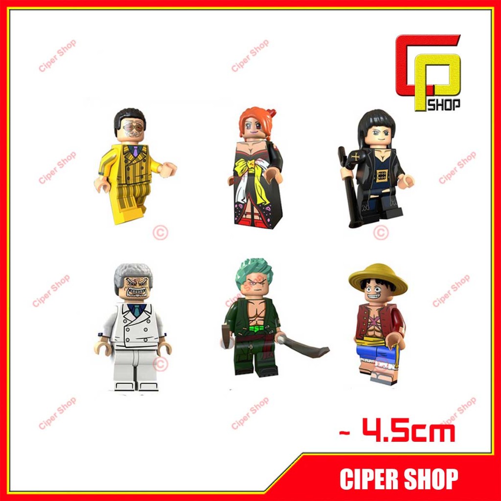 Bộ 6 nhân vật lắp ráp One Piece - XP056 - Mô hình lắp ráp one piece