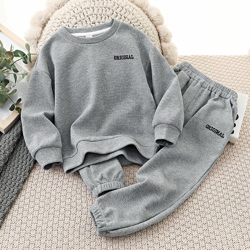 Bộ quần áo bé trai bé gái , Bồ dài tay thun tổ ong size đại 73kg - Bộ Origihal