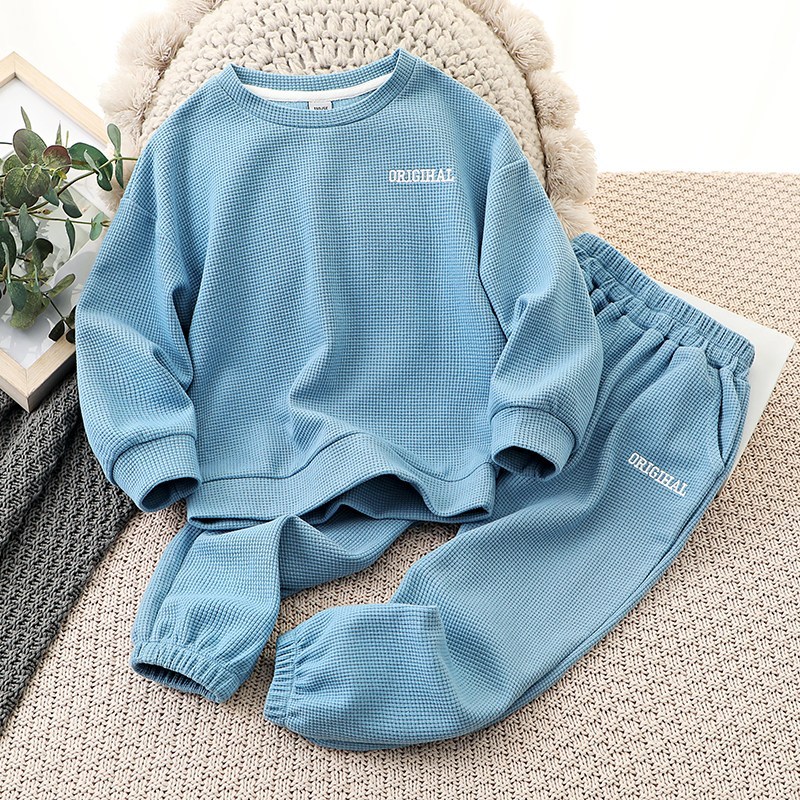 Bộ quần áo bé trai bé gái , Bồ dài tay thun tổ ong size đại 73kg - Bộ Origihal