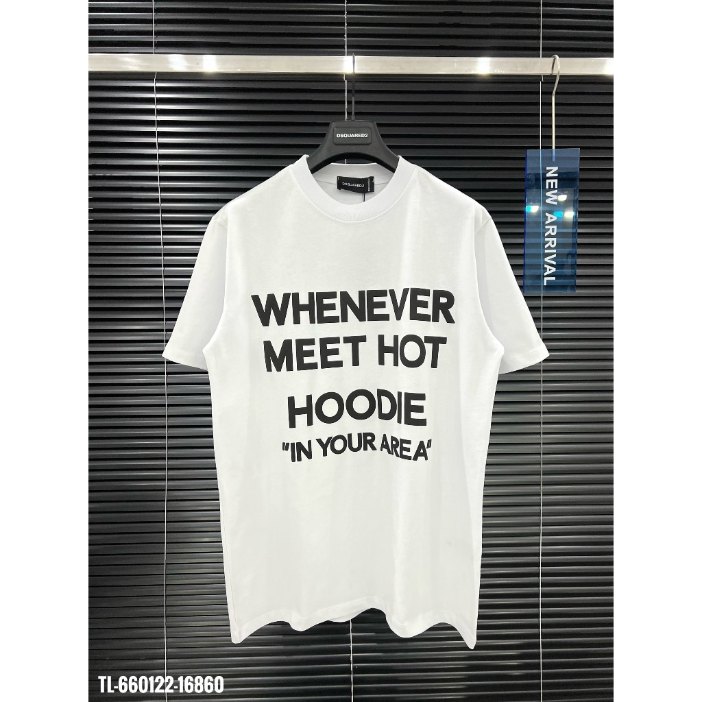 🔥Hot🔥Áo thun Dsquared2 chữ cao su nổi thiết kế hot trend Nam nữ New 2024