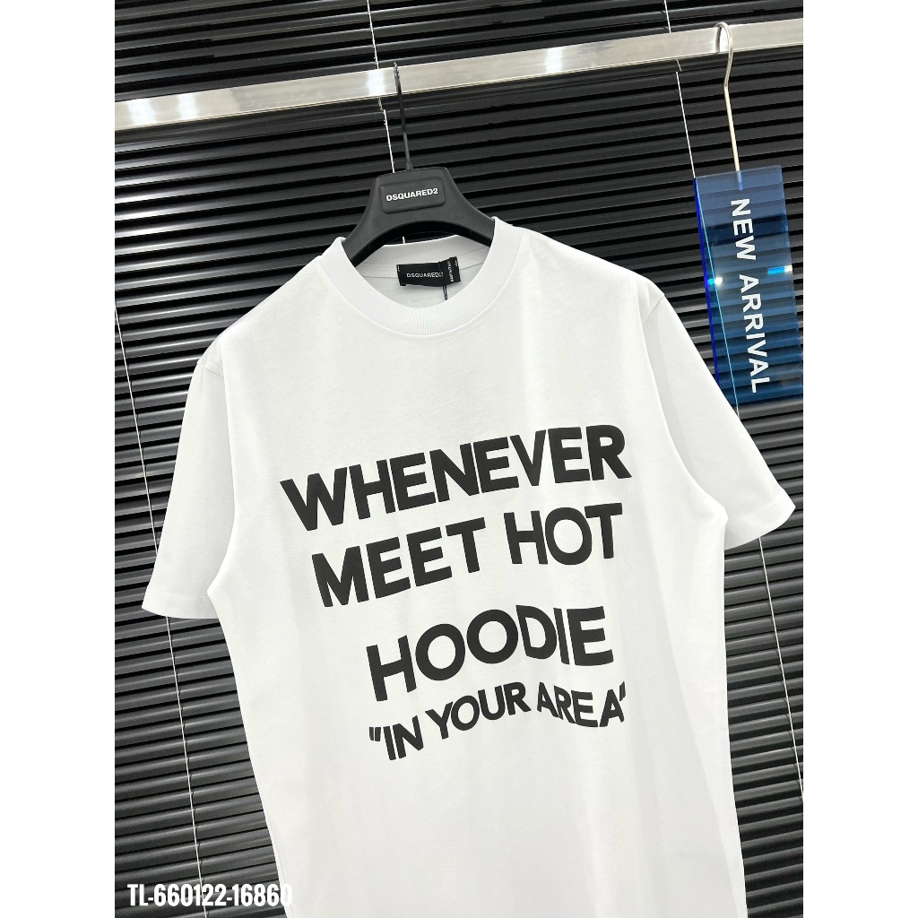 🔥Hot🔥Áo thun Dsquared2 chữ cao su nổi thiết kế hot trend Nam nữ New 2024