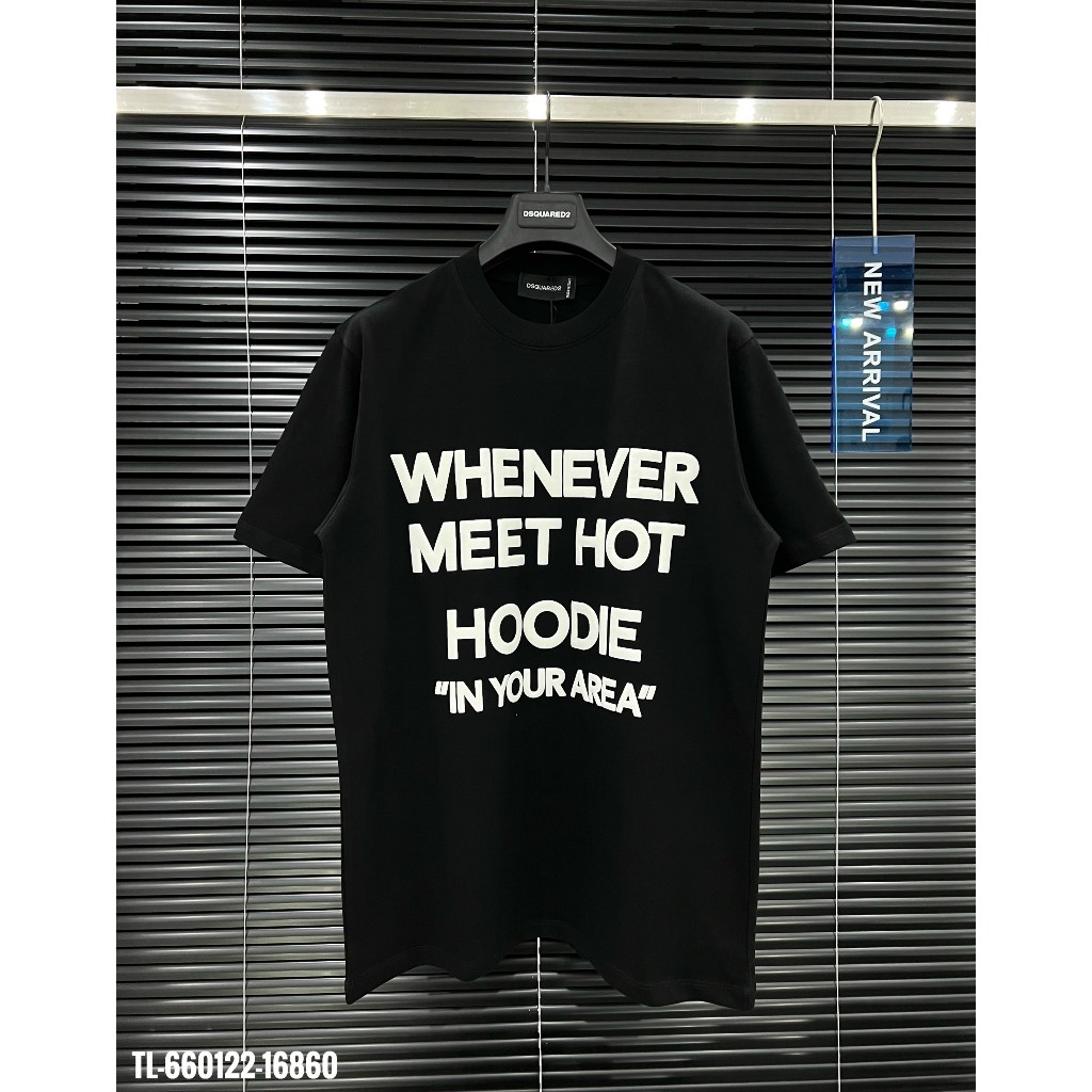 🔥Hot🔥Áo thun Dsquared2 chữ cao su nổi thiết kế hot trend Nam nữ New 2024