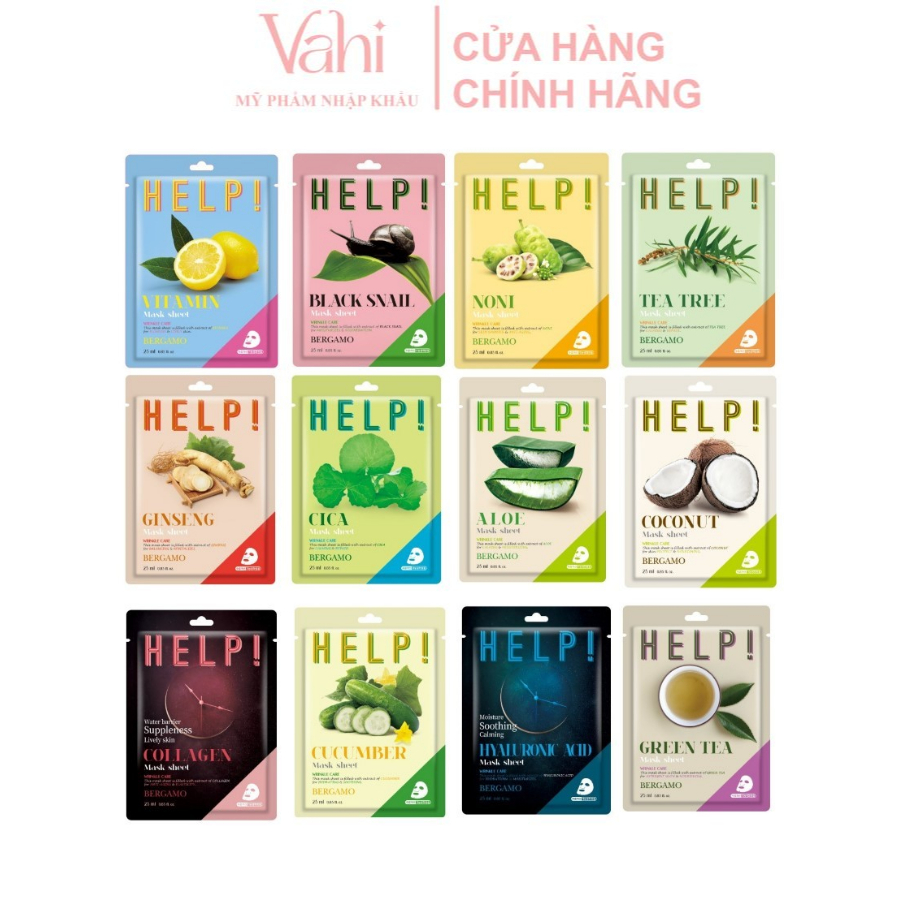 Mặt nạ dưỡng da Bergamo Help Mask Pack (Miếng)