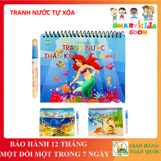Tranh Nước Thần Kỳ - Tranh ma thuật tô màu nhiều chủ đề kèm bút