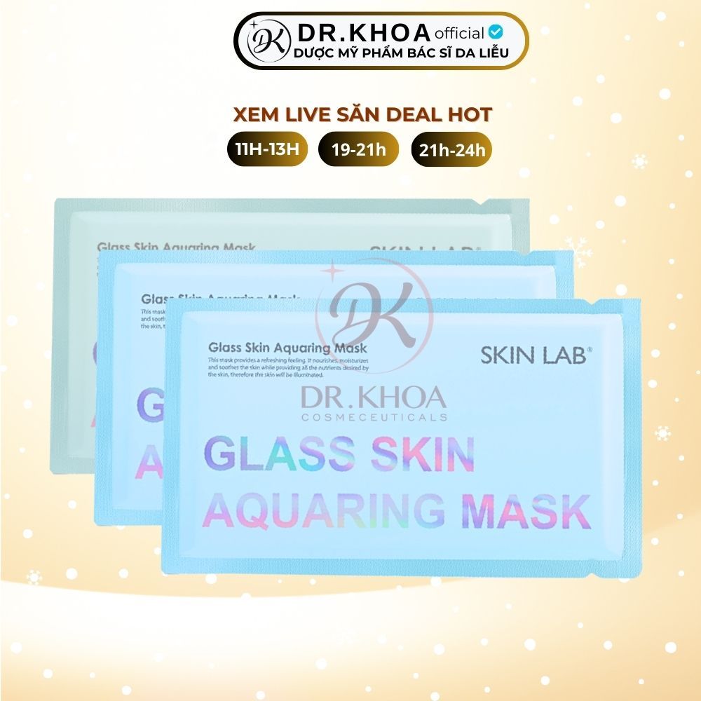 Mặt nạ Glass Skin Aquaring mask (Skinlab) mặt nạ siêu cấp ẩm, phục hồi thần tốc cho da 30g