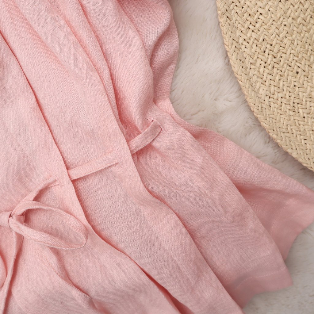 Áo linen tưng xếp ly cầu kì cho mùa thu đông.