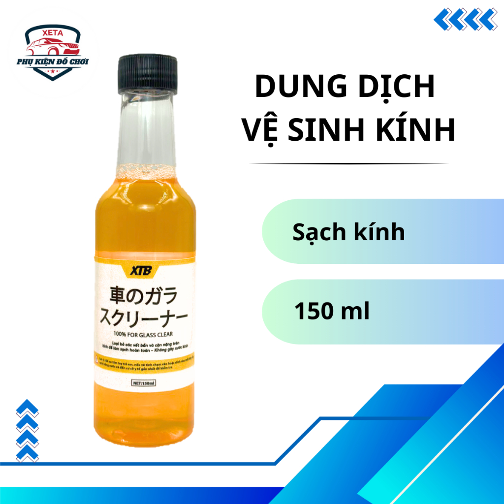 Nước rửa kính, vệ sinh kính ô tô XTB 9118 150ml phù hợp với mọi loại xe, không gây đóng cặn