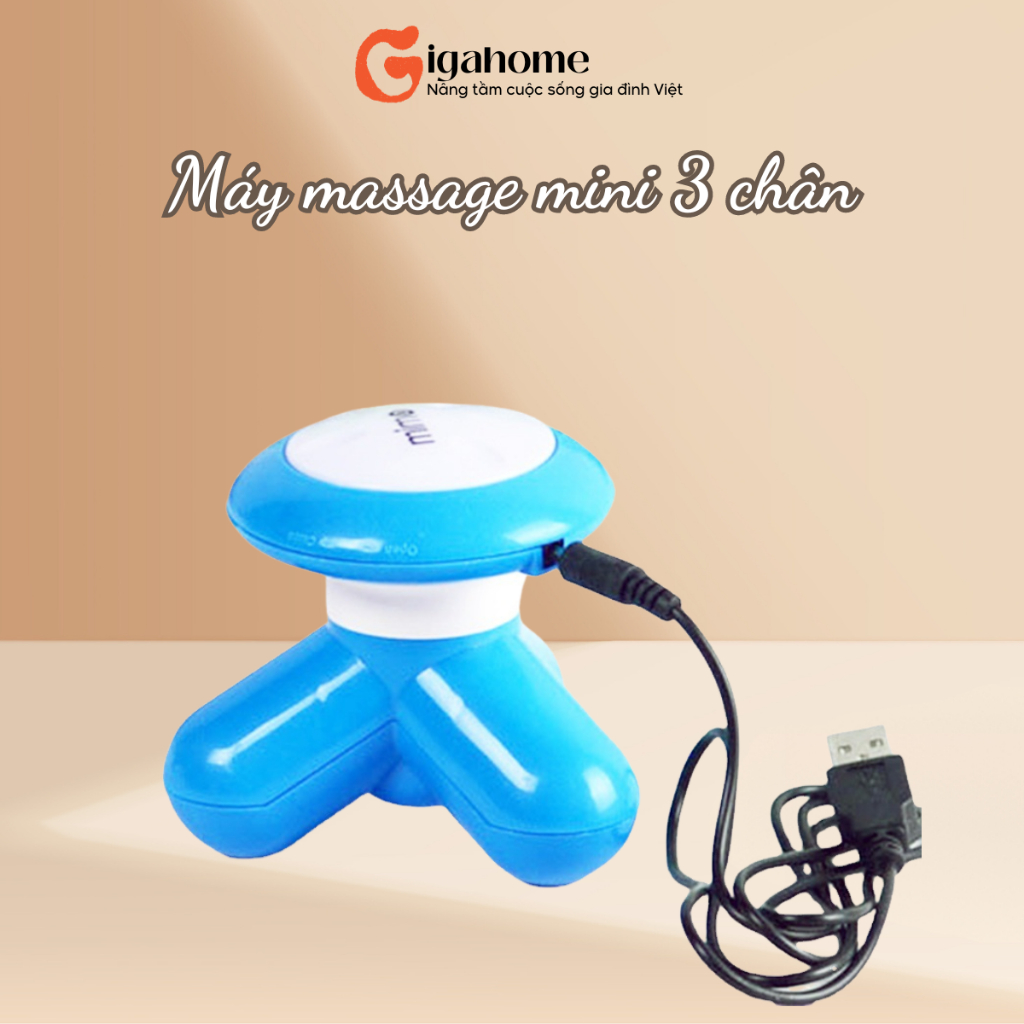 Máy Massage Cầm Tay Mini Rung 3 Chân GIGAHOME Giảm Đau Nhức Toàn Thân 2709