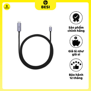 Cáp chuyển usb type c sang hdmi siêu nét baseus high definition series graphene type-c to hdmi 4k adapter cable