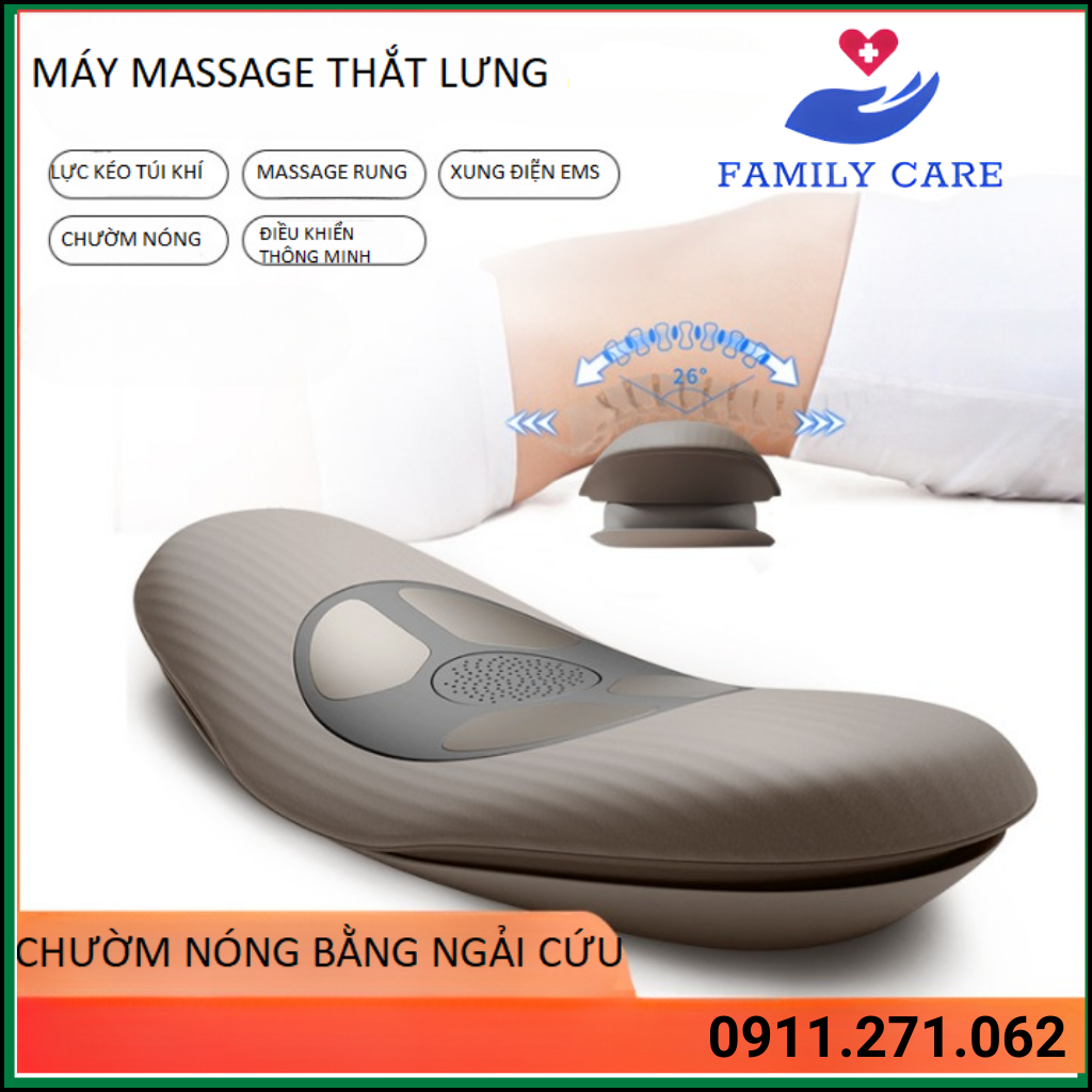 Máy massage lưng hồng ngoại,máy matxa thắt lưng, hông, eo cao cấp  có rung, túi khí,xung điện chuyên mát xa