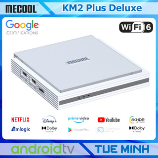 Android TV Box Mecool KM2 Plus Deluxe - Netflix 4K, AndroidTV 11, Ram 4GB, Wifi 6