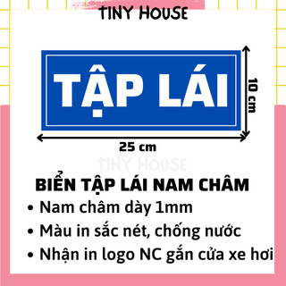 Biển tập lái nam châm - nam châm dày 1mm chất lượng - tập lái 25x10cm - tập lái 20x8cm