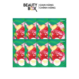 Combo 8 Mặt Nạ Lựu Săn Mịn Da Peripera Smoothie Time Mask Sheet Peripera Smoothie Time Mask Sheet #2 Pomegranate Glowing