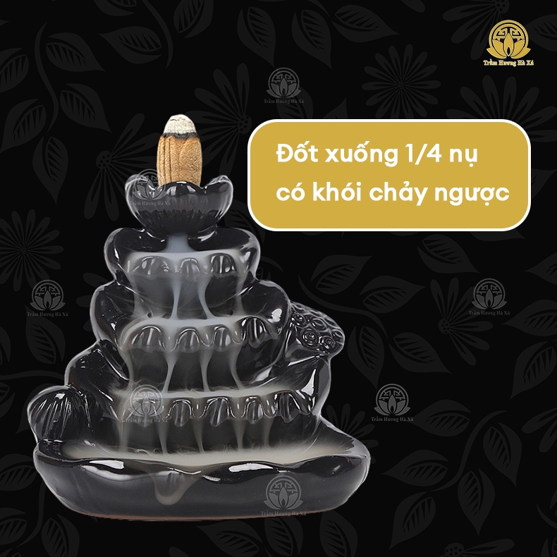 Bộ 2 hộp nhang nụ sen Trầm Hương Hà Xá xông nhà 100g x 2 tẩy uế đồ thờ cúng