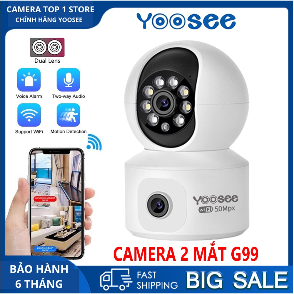 Camera IP YooSee G99 HD Mẫu Mới 8LED - Xem Đêm Có Màu