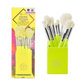 Bộ Cọ BH Cosmetics Color Festival 12 Piece Brush Set With Angled Brush Holder