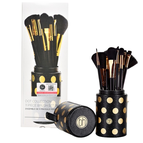 BH Dot Collection 11 Piece Brush Sets Black