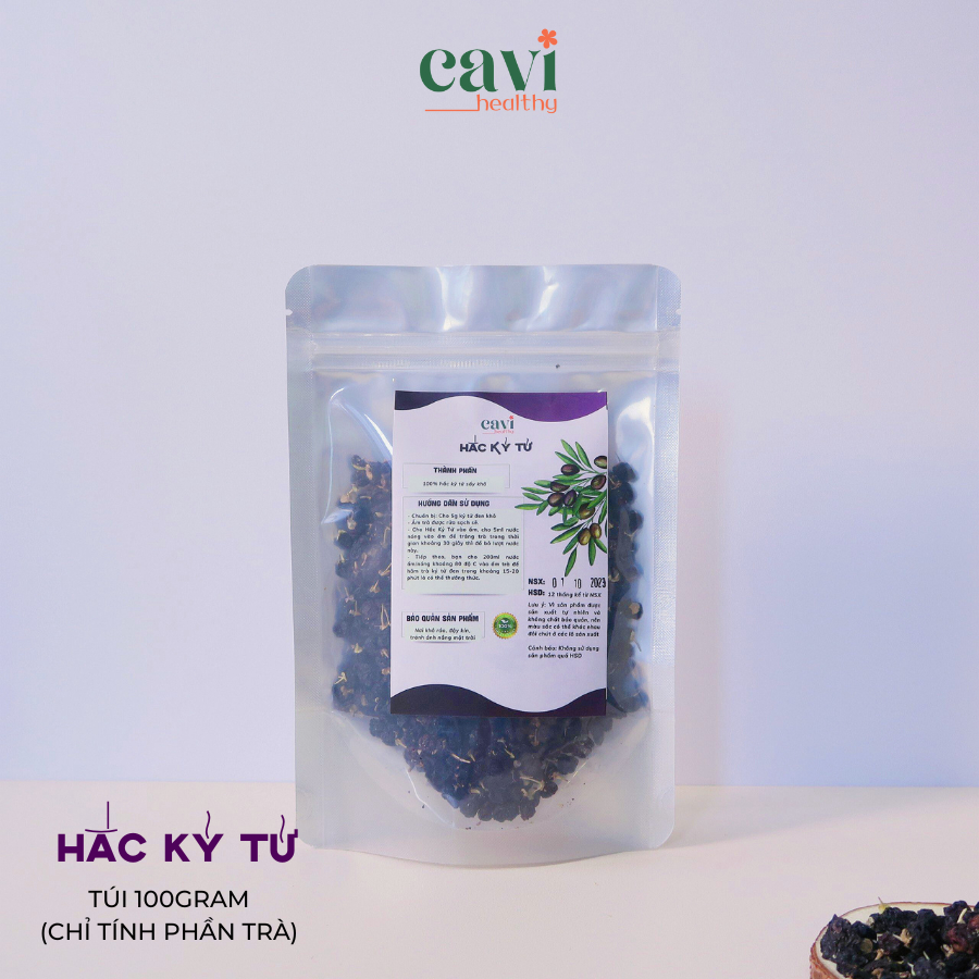 Hắc Kỷ Tử  Tây Tạng 100gr Sấy Khô Quả To Sáng Mắt Đẹp Da Chống Lão Hóa