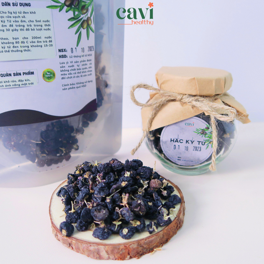 Hắc Kỷ Tử  Tây Tạng 100gr Sấy Khô Quả To Sáng Mắt Đẹp Da Chống Lão Hóa