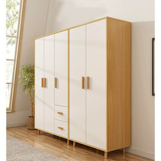 Tủ quần áo gỗ 2 cánh kết hợp treo và ngăn tiện lợi, tủ quần áo cá nhân IGEA shelf - GP129