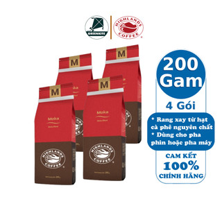Cà phê rang xay Moka Highlands Coffee 200g.