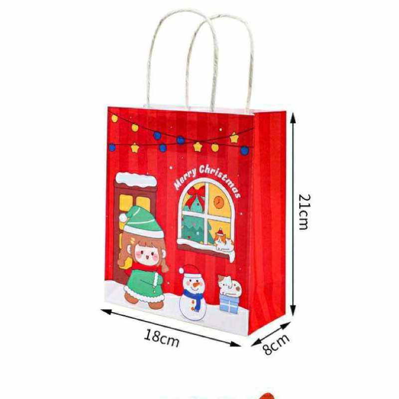 Túi giấy Noel, túi xách đựng quà Noel bằng giấy, túi xách đựng quà Giáng sinh