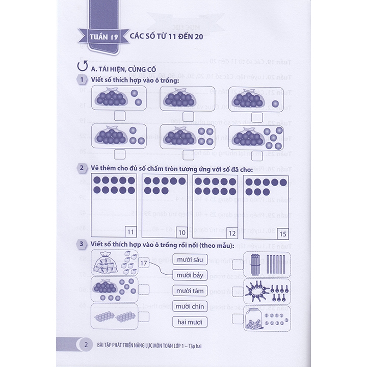 Sách - Bài tập phát triển năng lực môn Toán 1 tập 2