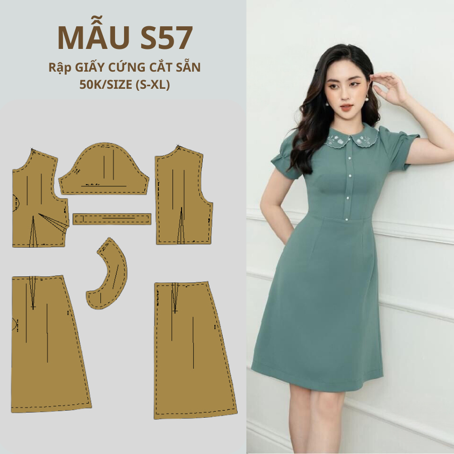 RẬP GIẤY CỨNG CẮT SẴN ĐẦM S57