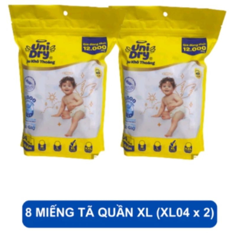 COMBO 2 TÃ QUẦN Unidry XL04 - 8 miếng