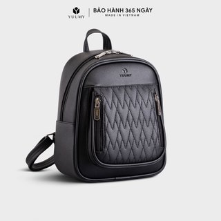 Balo da nữ phối 2 khóa kéo cao cấp yuumy seasand yba79