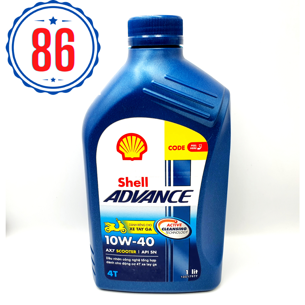 Nhớt xe tay ga Shell Advance AX7 Scooter