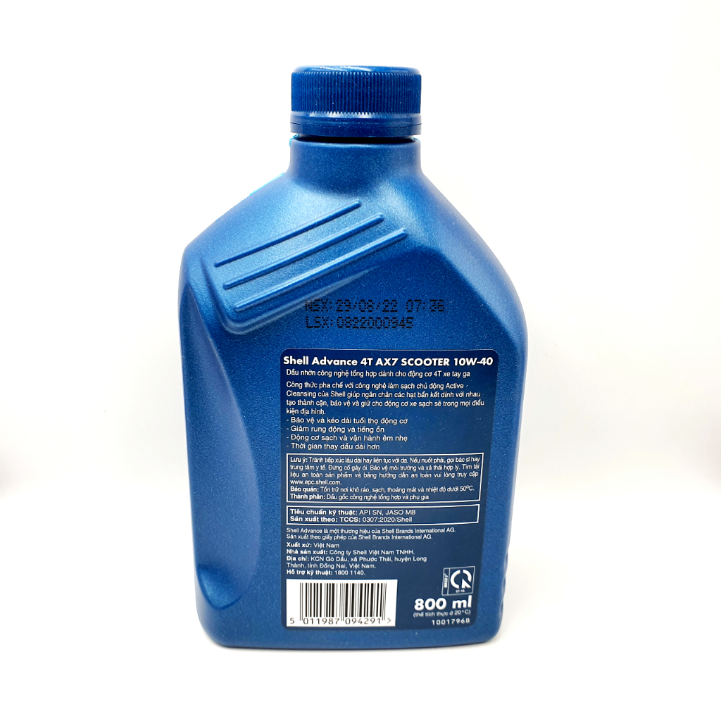 Nhớt xe tay ga Shell Advance AX7 Scooter