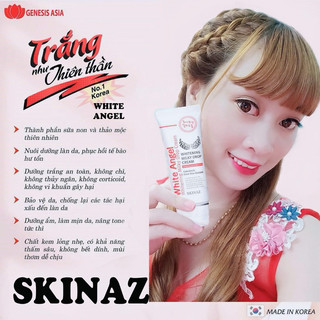 Kem dưỡng trắng da White Angel Skinaz pH 5.5 cao cấp của Hàn Quốc Kem siêu mịn, thấm sâu, không bết dính - date 04/2025