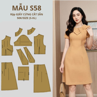 Rập giấy cứng cắt sẵn đầm s58