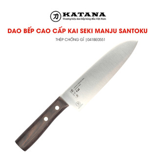 Dao thái đa năng nhật cao cấp kai seki manju cán gỗ santoku - 041be0551